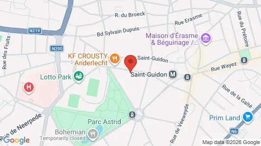Apartments for rent i Brussels Anderlecht - kort over placeringen