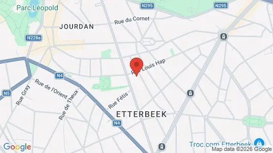 Apartments for rent i Brussels Etterbeek - kort over placeringen