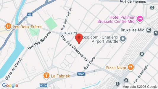 Apartments for rent i Brussels Anderlecht - kort over placeringen