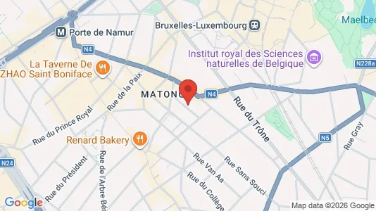 Apartments for rent i Brussels Elsene - kort over placeringen