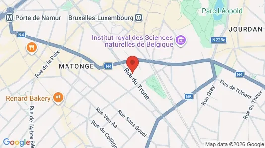 Apartments for rent i Brussels Elsene - kort over placeringen