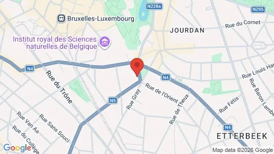 Apartments for rent i Brussels Etterbeek - kort over placeringen