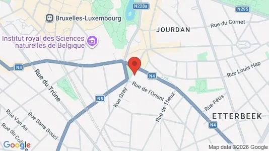 Apartments for rent i Brussels Etterbeek - kort over placeringen