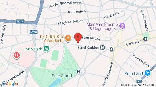 Apartments for rent i Brussels Anderlecht - kort over placeringen