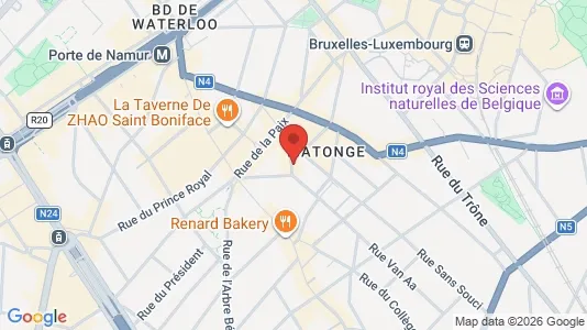 Apartments for rent i Brussels Elsene - kort over placeringen