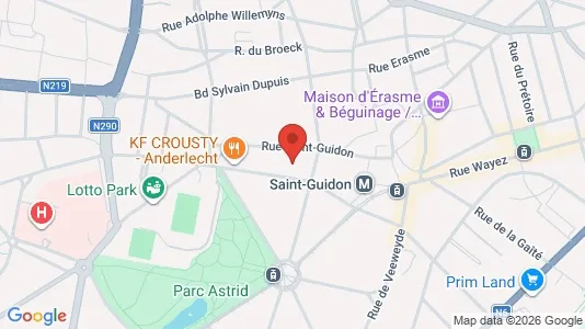 Apartments for rent i Brussels Anderlecht - kort over placeringen