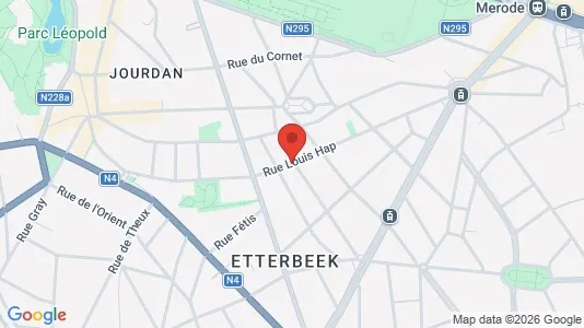 Apartments for rent i Brussels Etterbeek - kort over placeringen