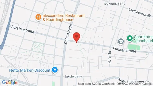Apartments for rent i Chemnitz - kort over placeringen
