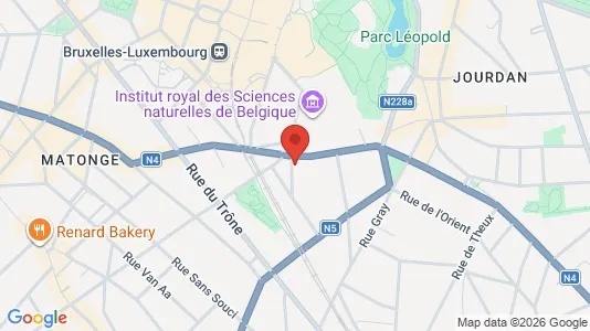 Apartments for rent i Brussels Elsene - kort over placeringen
