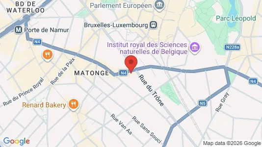 Apartments for rent i Brussels Elsene - kort over placeringen