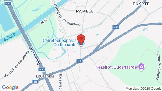Apartments for rent i Oudenaarde - kort over placeringen
