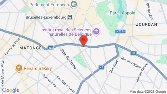 Apartments for rent i Brussels Elsene - kort over placeringen