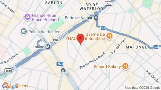 Apartments for rent i Brussels Elsene - kort over placeringen