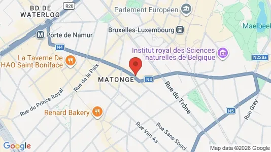 Apartments for rent i Brussels Elsene - kort over placeringen