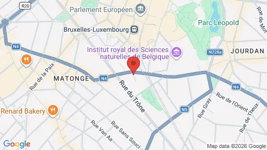 Apartments for rent i Brussels Elsene - kort over placeringen