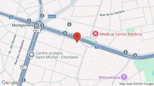 Apartments for rent i Brussels Sint-Pieters-Woluwe - kort over placeringen