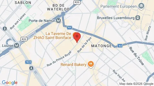 Apartments for rent i Brussels Elsene - kort over placeringen