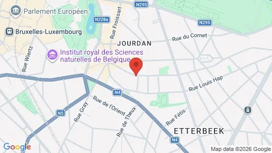Apartments for rent i Brussels Etterbeek - kort over placeringen