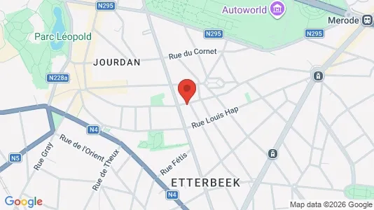 Apartments for rent i Brussels Etterbeek - kort over placeringen