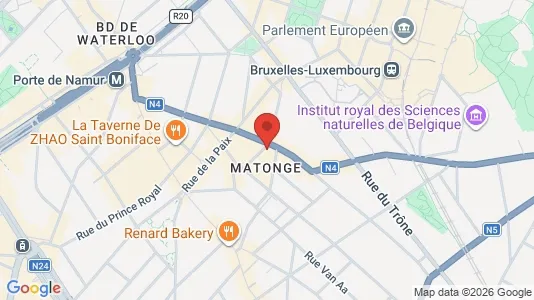 Apartments for rent i Brussels Elsene - kort over placeringen