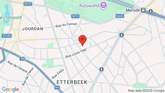 Apartments for rent i Brussels Etterbeek - kort over placeringen