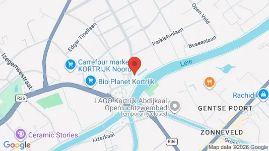 Apartments for rent i Kortrijk - kort over placeringen