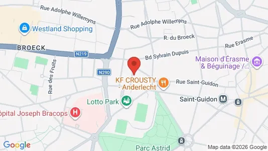 Apartments for rent i Brussels Anderlecht - kort over placeringen