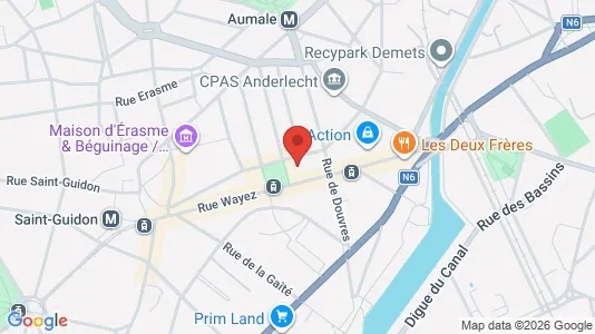 Apartments for rent i Brussels Anderlecht - kort over placeringen