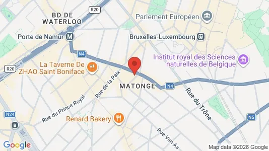 Apartments for rent i Brussels Elsene - kort over placeringen