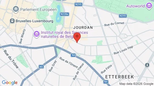 Apartments for rent i Brussels Etterbeek - kort over placeringen