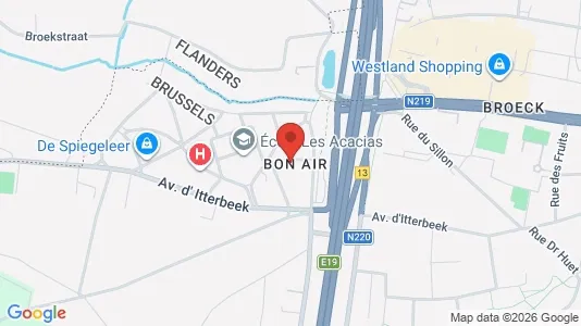 Apartments for rent i Brussels Anderlecht - kort over placeringen