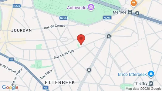 Apartments for rent i Brussels Etterbeek - kort over placeringen