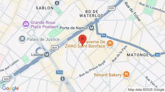 Apartments for rent i Brussels Elsene - kort over placeringen
