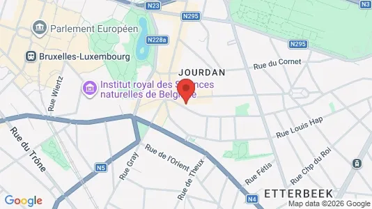 Apartments for rent i Brussels Etterbeek - kort over placeringen