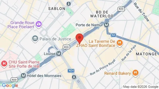 Apartments for rent i Brussels Elsene - kort over placeringen