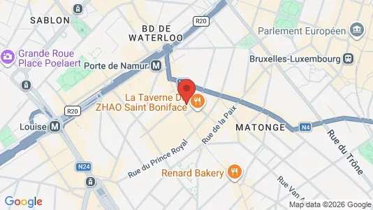 Apartments for rent i Brussels Elsene - kort over placeringen