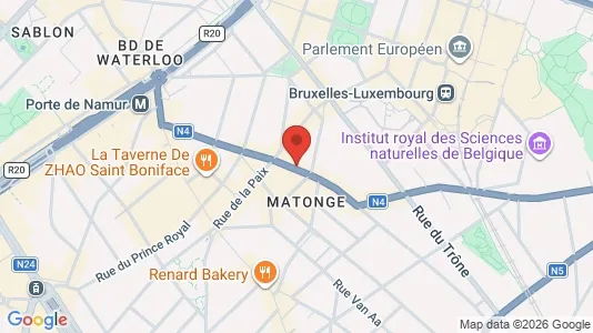 Apartments for rent i Brussels Elsene - kort over placeringen