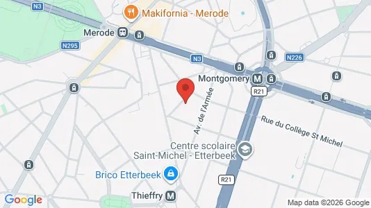 Apartments for rent i Brussels Etterbeek - kort over placeringen