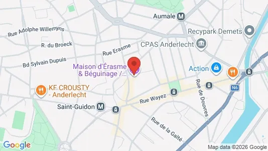 Apartments for rent i Brussels Anderlecht - kort over placeringen