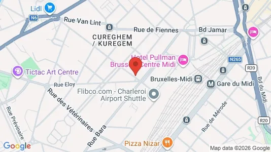Apartments for rent i Brussels Anderlecht - kort over placeringen