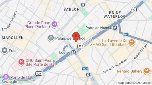 Apartments for rent i Stad Brussel - kort over placeringen