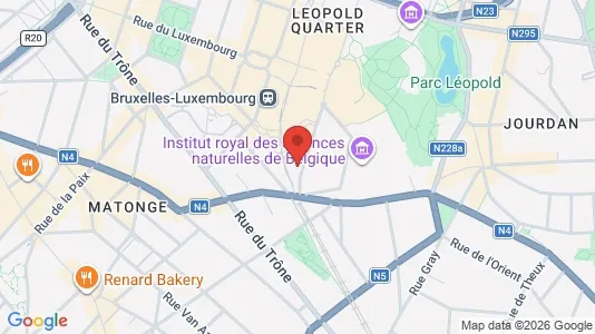 Apartments for rent i Brussels Elsene - kort over placeringen
