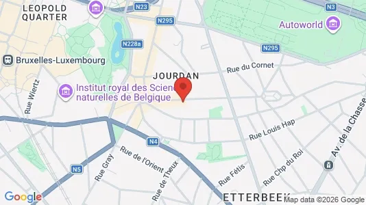 Apartments for rent i Brussels Etterbeek - kort over placeringen