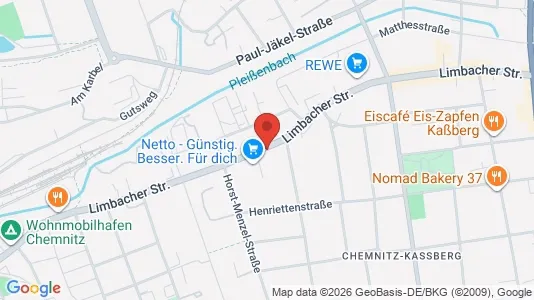Apartments for rent i Chemnitz - kort over placeringen