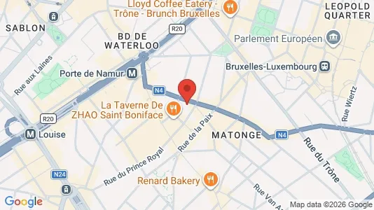 Apartments for rent i Brussels Elsene - kort over placeringen