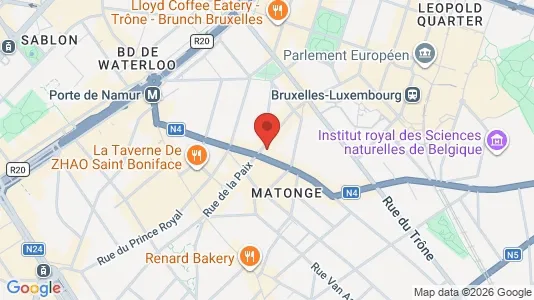 Apartments for rent i Brussels Elsene - kort over placeringen