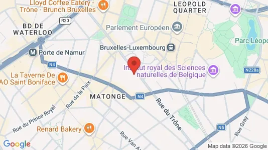 Apartments for rent i Brussels Elsene - kort over placeringen