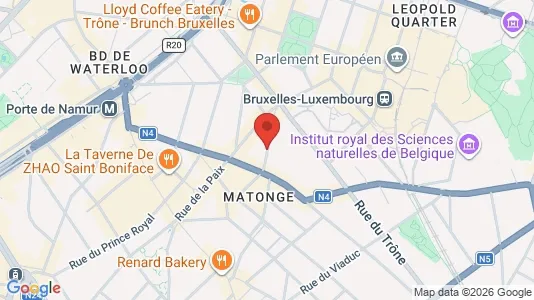 Apartments for rent i Brussels Elsene - kort over placeringen