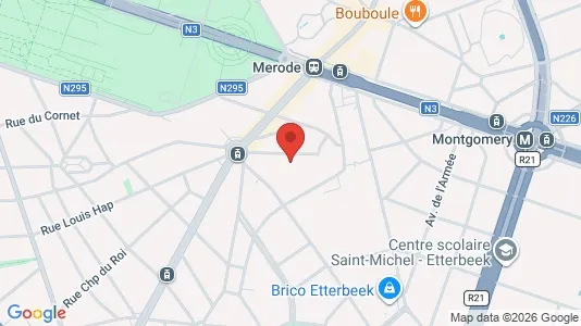 Apartments for rent i Brussels Etterbeek - kort over placeringen