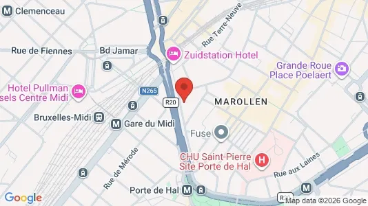Apartments for rent i Stad Brussel - kort over placeringen